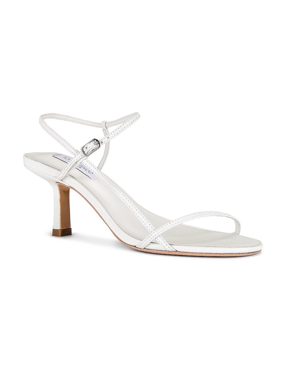 Tony Bianco White Strappy Mid Heel Sandal